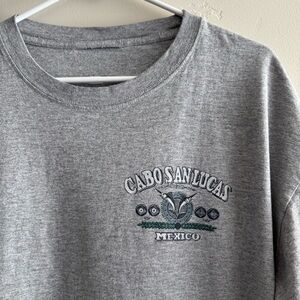 Men’s Cabo San Lucas Fishing T Shirt - Gray XL
